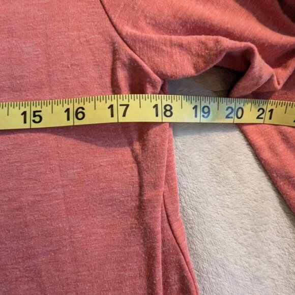 WOMEN'S SHIRT S Sahalie Boho Long Sleeves White Lace Trim Salmon Since 1972 - Picture 4 of 6